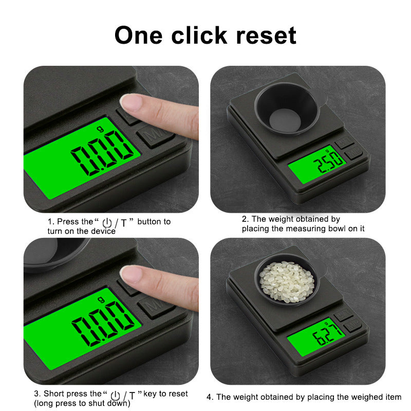 500g / 0.01g High Precision Mini Food Scale Digital Electric Kitchen Scale 500g / 0.01g High Precision Mini Food Scale Digital Electric Kitchen Scale